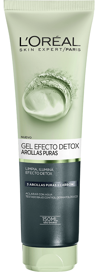 ROSTRO CUIDADO DE LA PIEL LIMPIADOR FACIAL NEGRO ARCILLAS PURAS LOREAL PARIS
